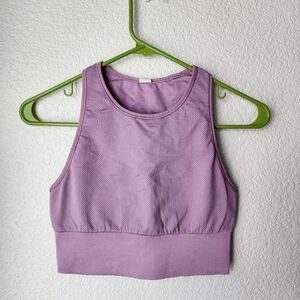 lululemon athletica Lavender Ribbed Sports Bra SIZE 6